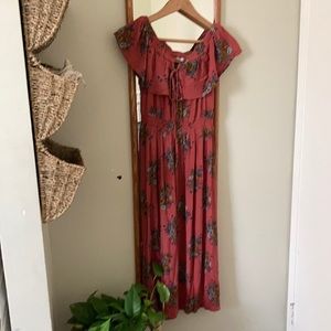 Floral off the shoulder dress